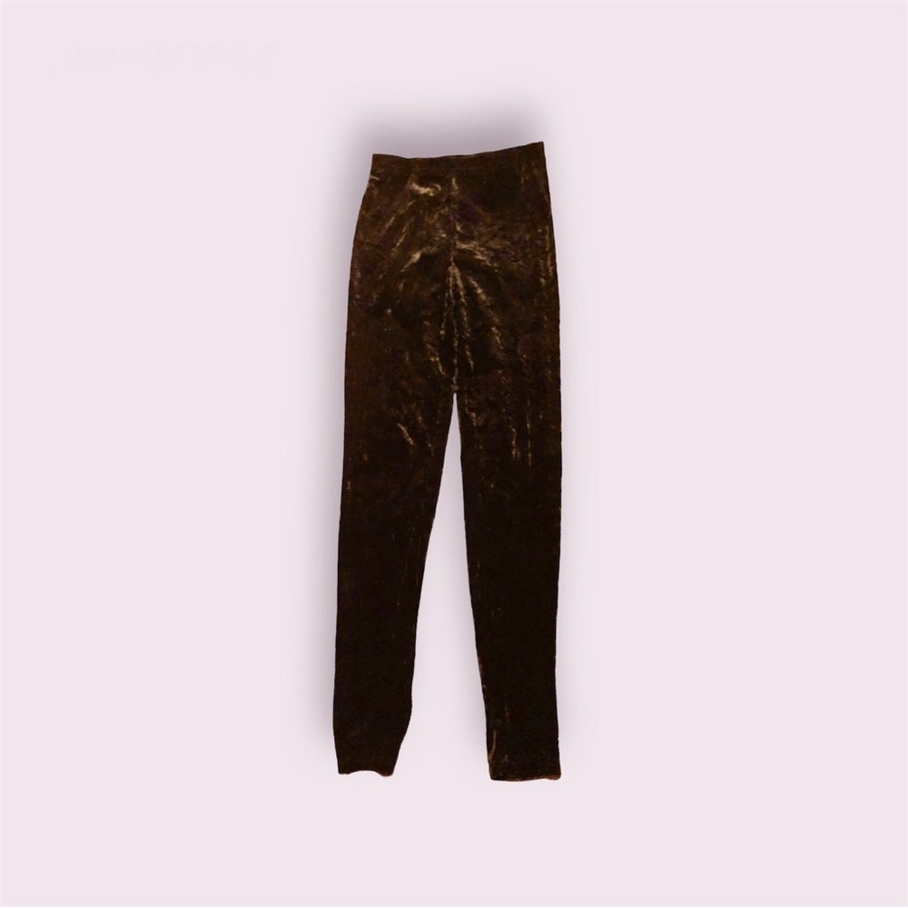 Forever 21 Black Velvet Leggings | Size S